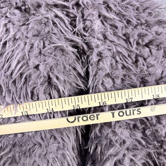 FREE PEOPLE FP ONE ZURI Parka Fuzzy Faux Fur Jacket Hoodie Coat Mint XS Purple - Picture 4 of 10